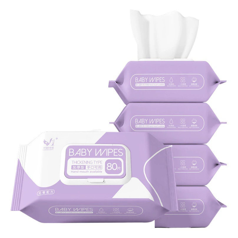 Влажные салфетки для младенцев 80 больших сумок утолщенный большой размер с жемчужной полоской для младенцев салфетки для младенцев специальные оптовые продажи