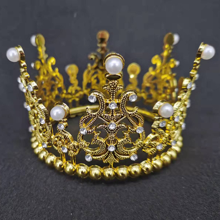 Fábrica directa transfronteriza corona de cabeza de cumpleaños torta de decoración ramo de flores decoración de novia corona de cabeza reina vestido de cumpleaños
