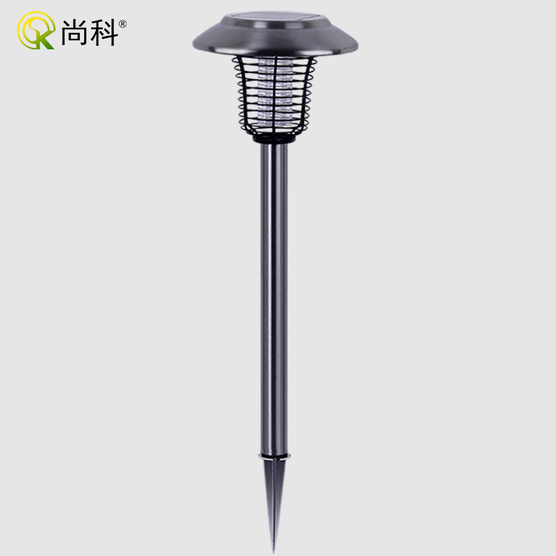 尚科太阳能灭蚊灯户外庭院花园不锈钢捕蚊器防水加高全自动驱蚊灯