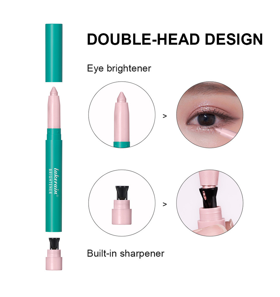 Lakerain Eye Langlebiger, wasserfester, schweißfester Perlglanz-Lidschatten, Farb-Make-up-Highlighter_voghion.com