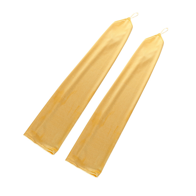 Vestido de novia guantes ropa de rendimiento multicolor gancho dedo abierto guantes largos protección solar cicatriz cubierta guantes al por mayor