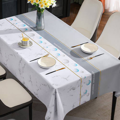 Wholesale Japanese ginkgo ball tablecloth, Instagram style, waterproof, oilproof, heatproof coffee table cloth, gauze fabric, cross-border trade