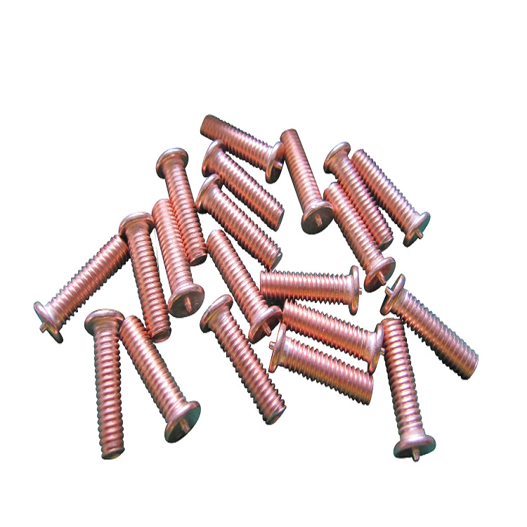 镀铜焊接螺丝 焊接螺柱焊钉种钉植焊钉点焊螺丝M3-M10 DIN32501