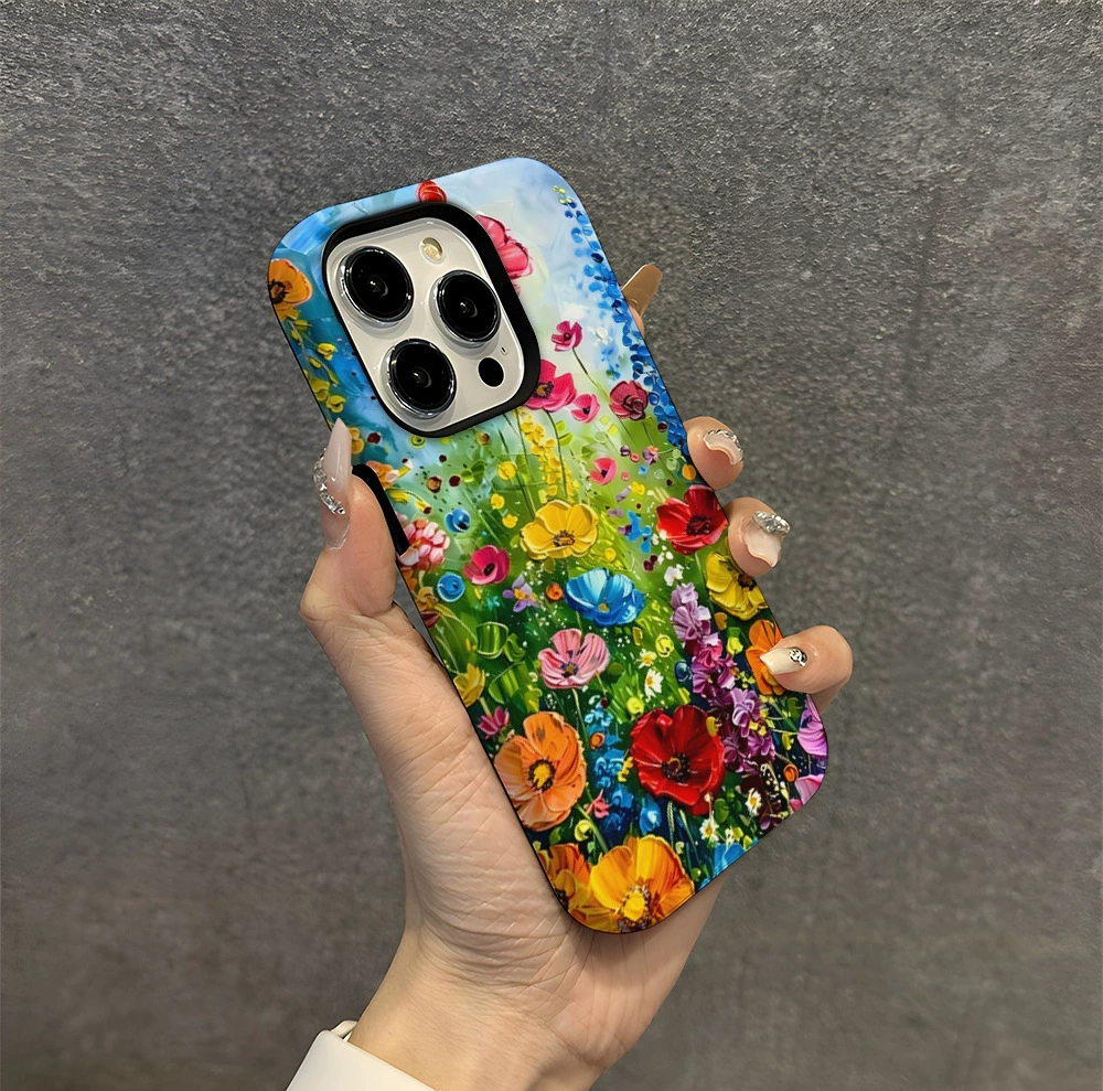 Яблоко, iPhone 17, iPhone 16, чехол для телефона, 2 в 1, украшенный цветами, iphone