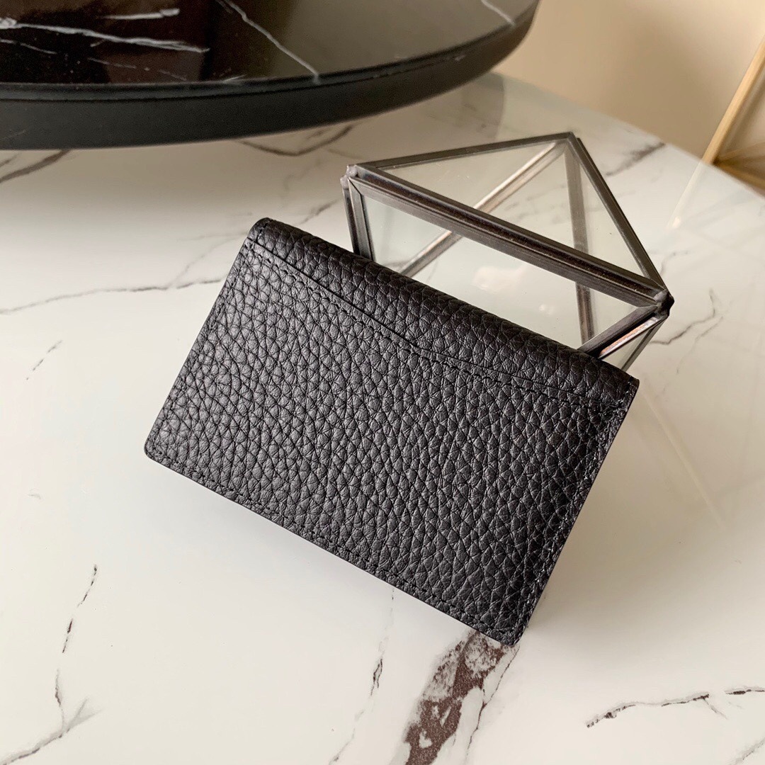 Portefeuille homme en cuir de vachette souple, pliable horizontal, style papa, avec technologie NFC et finition acier de haute qualité._voghion.com