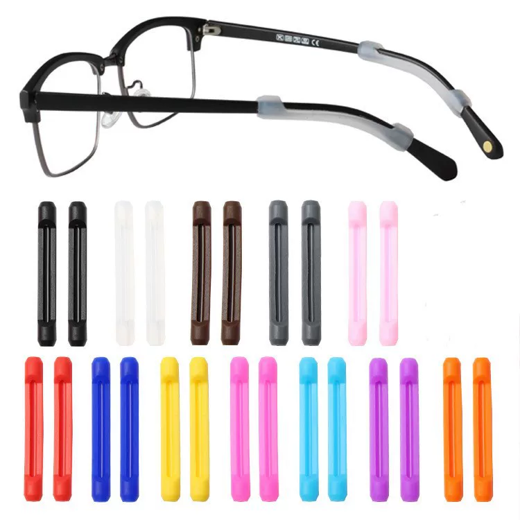 Non-slip glasses, earrings, silicone lanyard holder, sunglasses, socks, ear protection, clips included, wholesale