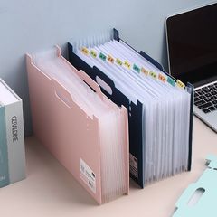 風琴文件夾A4大容量包辦公桌面資料收納學生用試卷證收納重要代發