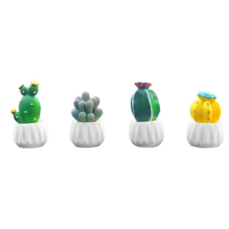 Cartoon net net net cactus suculento interior de coche pequeños accesorios decoración de coche consola central de coche decoración de coche
