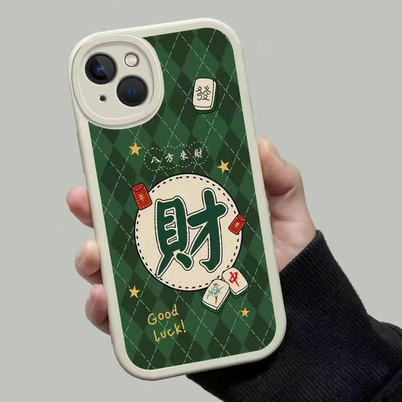 Nueva piel de cordero para iphone16promax funda para teléfono móvil para hacer una fortuna Apple 15 anti-caída 14 niña 13/12x