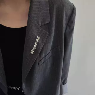 复古银色小鸟排列胸针新款外套毛衣别针配饰西装口袋领针装饰
