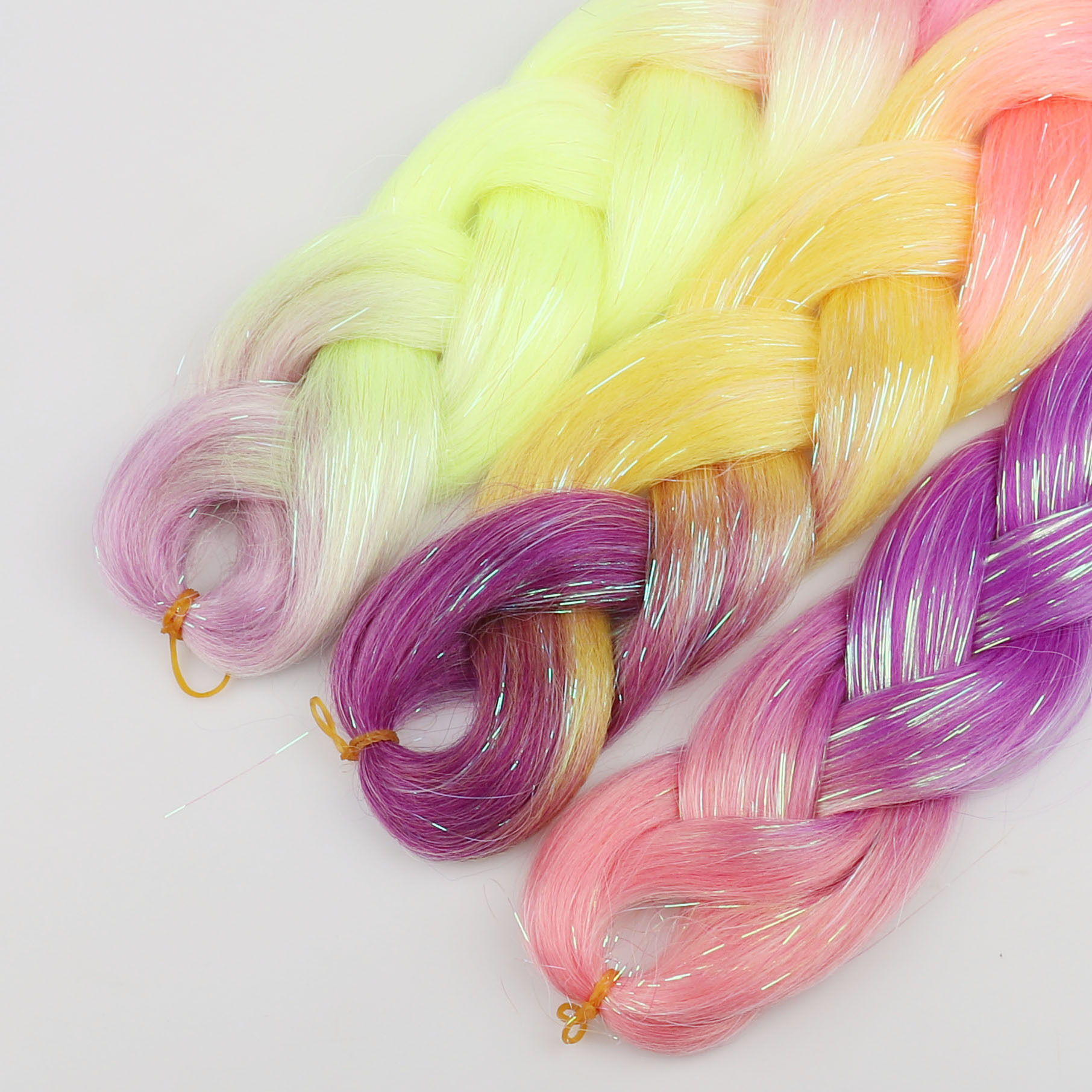 Gold and silver mixed braid laser silk dirty braid mixed gold silk…