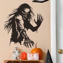 外貿萬聖節喪屍狼人臥室客廳玄關家居裝飾牆貼貼紙自粘批發跨境