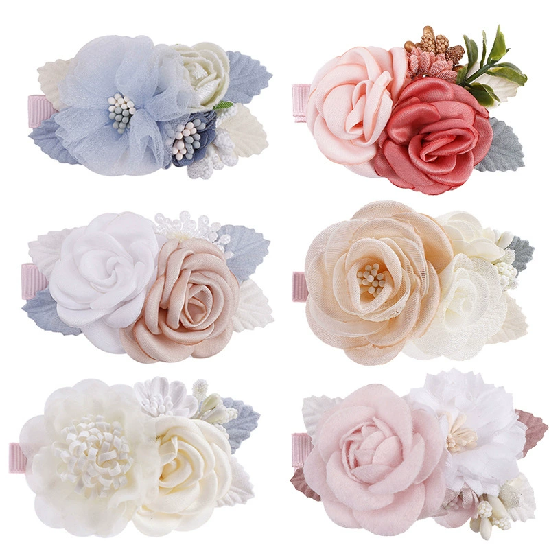 Девушки старинные заколки для волос имитация головных цветов аксессуары для волос принцессы дикие свежие лесные системы натуральные и милые детские заколки для волос