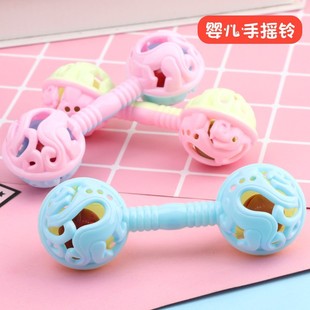 Hand-Rattling Bell Infant Sleeping Artifact Fun Hand-Grasping Double-Head Handheld Rattling Bells Educational Enlightenment Children's Toys