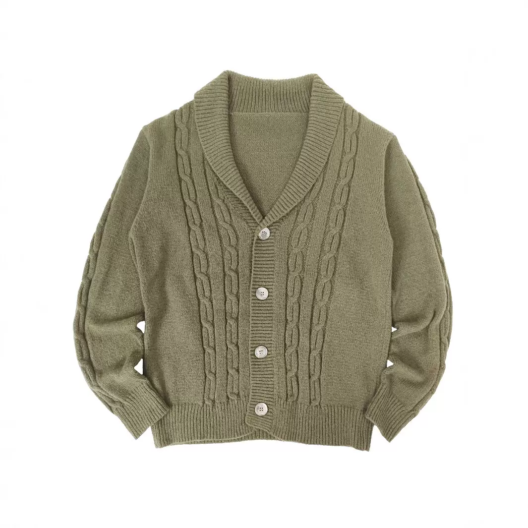 男士时尚开衫针织毛衣