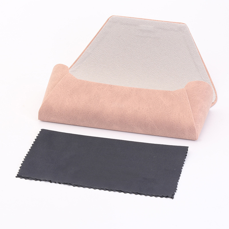 Kasa pu Zipper Box Patjas Set Boxed Luxury Packaging Box Red Wolf Glasses Cloth Screwdriver Accessories Set