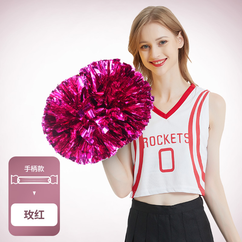 Porristas Bola de flores porristas mano flor mano sacudida flor danza rendimiento mano flor porristas flor bola de color rendimiento