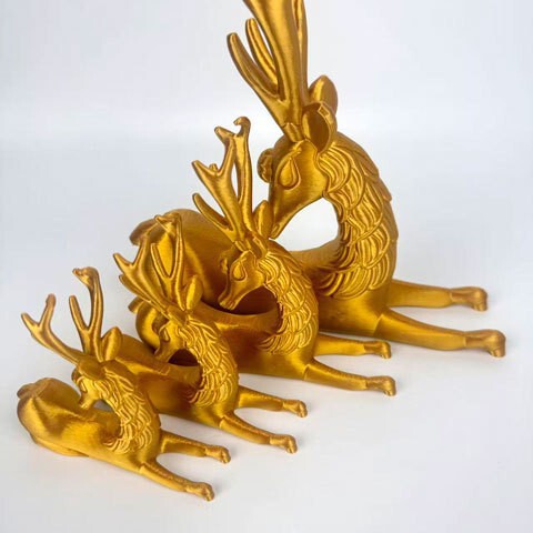 3D Printing Model Delta Action Big Red Gazelle Game Peripheral Original Cake Decoration Desktop Ornaments