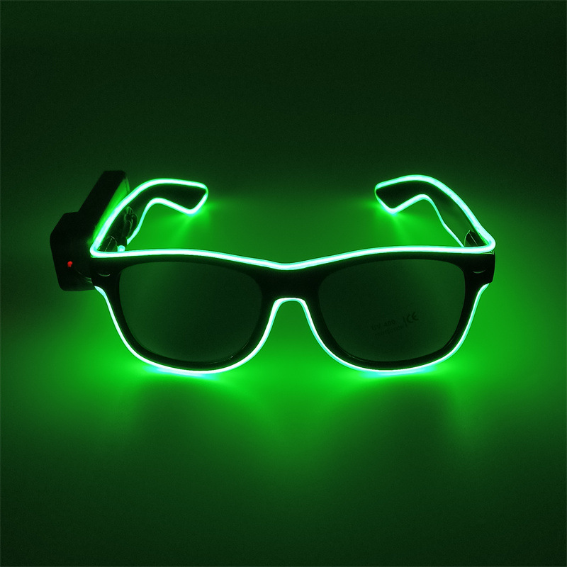 Inalámbrico luminoso arroz clavos gafas de baile de maquillaje espectáculo de bar bungee rescate club nocturno ligero y fresco tendencia de luz nocturna