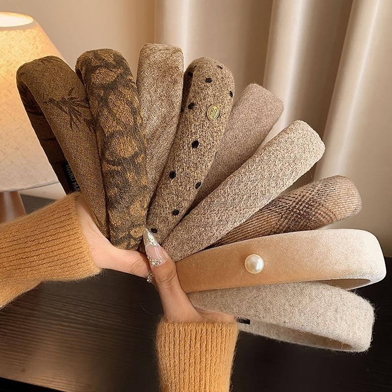 秋冬复古发箍女高级感洋气时尚2024新款高颅顶压发头箍发卡子头饰