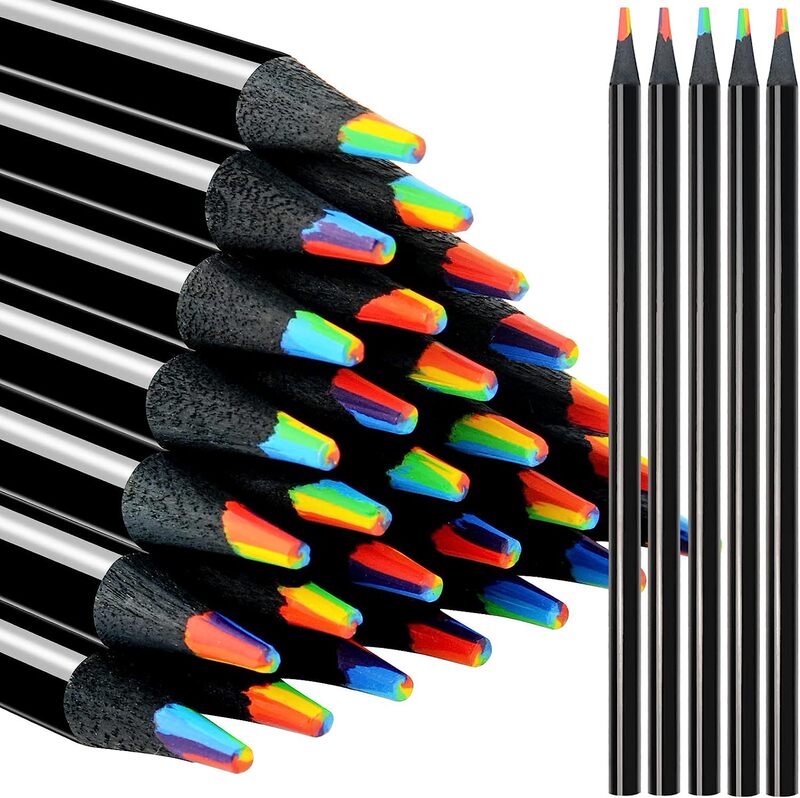 Seven-Color Rainbow Pencils, Multi-Color Pencils, Rainbow Pens, Gradient Color Mixed Color Pencils, Hand-Drawn Children's Drawing Pens Seven-Color Rainbow Pencils, Multi-Color Pencils, Rainbow Pens, Gradient Color Mixed Color Pencils, Hand-Drawn Children's Drawing Pens