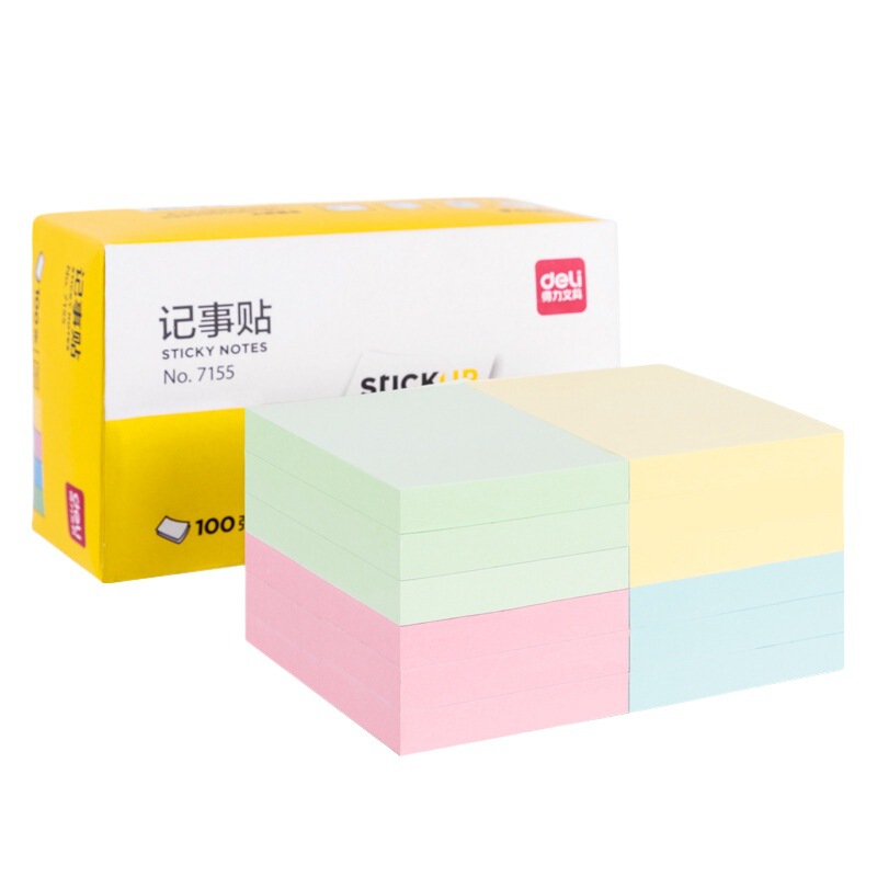 デリ付箋粘着学生教室ノートステッカーノートストリップ事務用品卸売カラーノートステッカー|undefined
