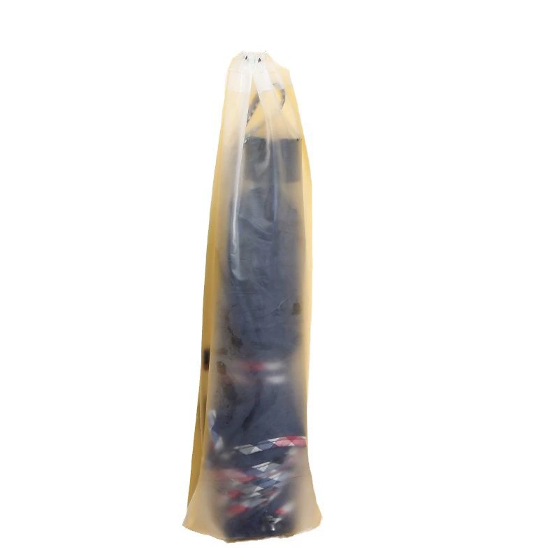 Umbrella, waterproof plastic storage bag on lanyard