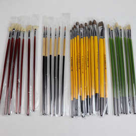 水墨文化油画水粉扇形勾线笔多种型号可选学生艺考美术用品丙烯笔