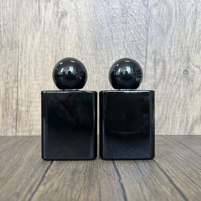 现货螺口B214-50ml方形螺口玻璃香水瓶化妆品分装瓶/按压喷雾空瓶