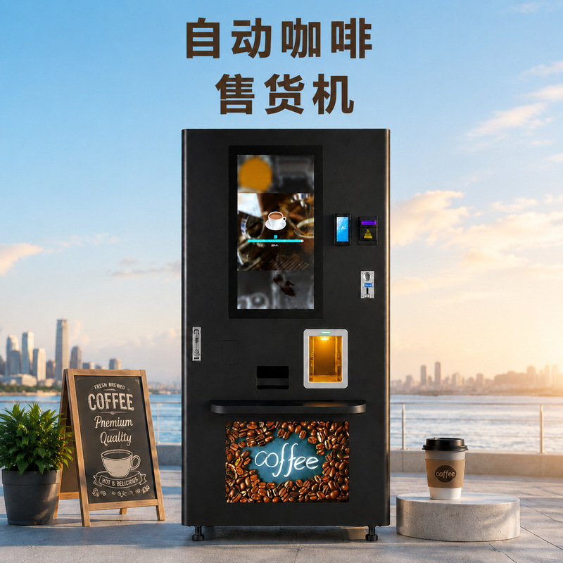 Self-service freshly ground coffee vending machine, commercial unmanned vending machine for cross-border use in office buildings, campuses, airports, and shopping malls Self-service freshly ground coffee vending machine, commercial unmanned vending machine for cross-border use in office buildings, campuses, airports, and shopping malls