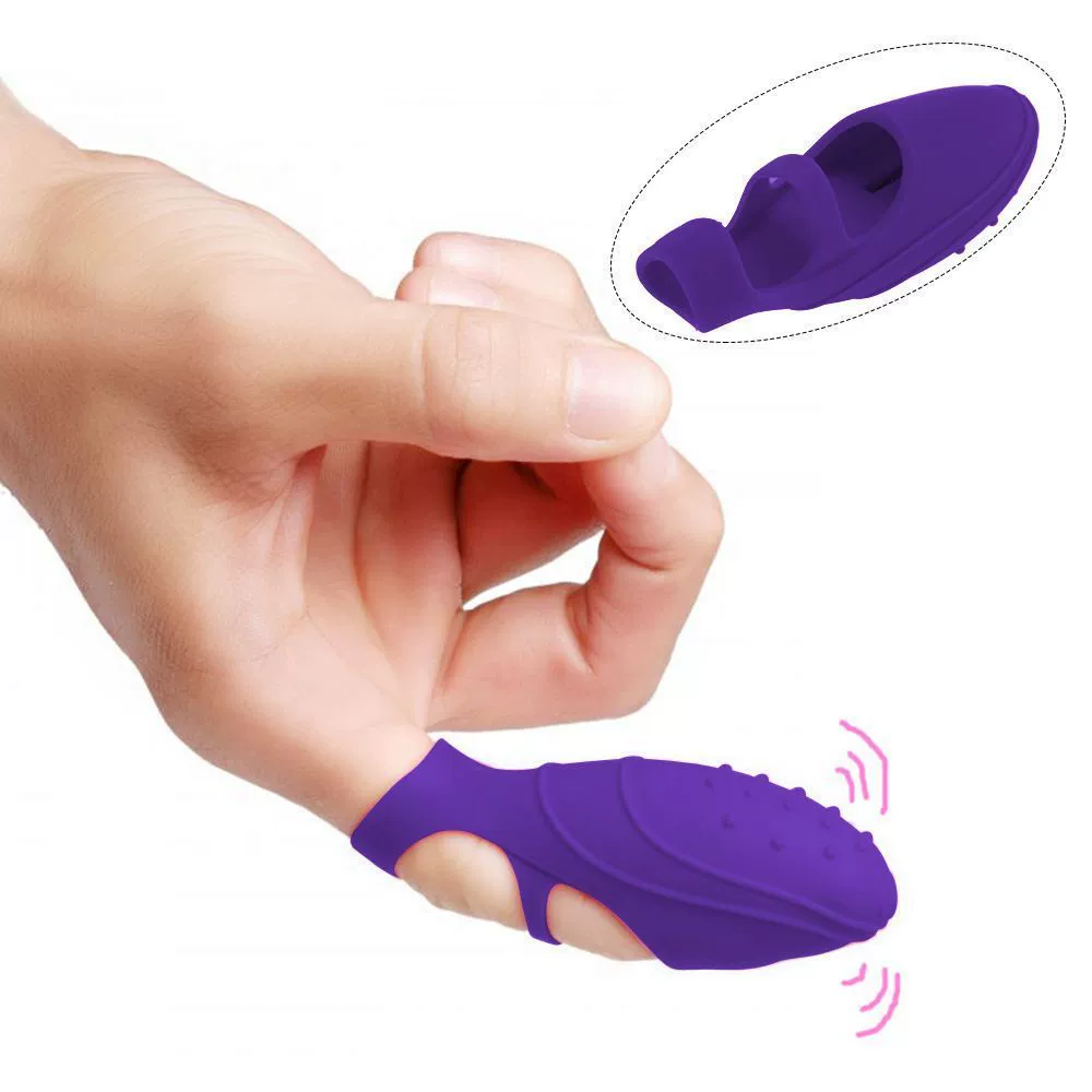 Вибрационное колечко на палец для воздействия на G-spot, прелюдия, массаж, пальцевый вибратор, взрослый секс-товар оптом