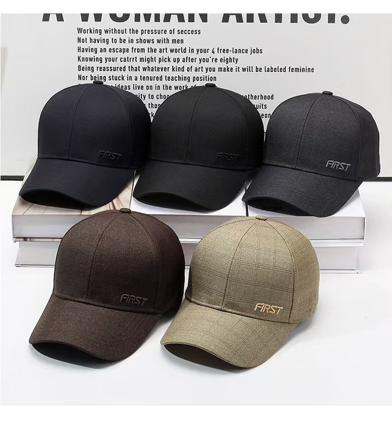 Neue Herbstkollektion Herren-Mütze koreanisches Design Trendige Buchstaben-Herren-Kappe Outdoor-Freizeit-Sonnenschutz Basecap