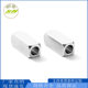Factory direct stainless steel chamfered rectangular through hole square diy necklace bracelet bracelet rope jewelry batch