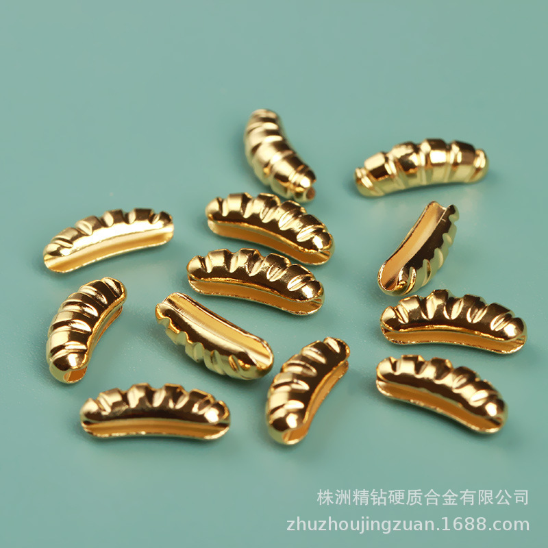 金色钨背Tungsten scud body飞蝇钓用xs s m l型号钨钢渔坠