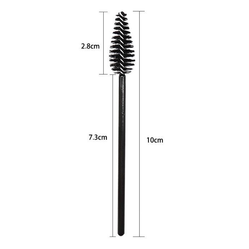 Wholesale 25 PCs/Pack Disposable Micro Water Drop Big Head Eyelash Brush Color Eyelash Stick Nylon Water Drop Eyelash Comb