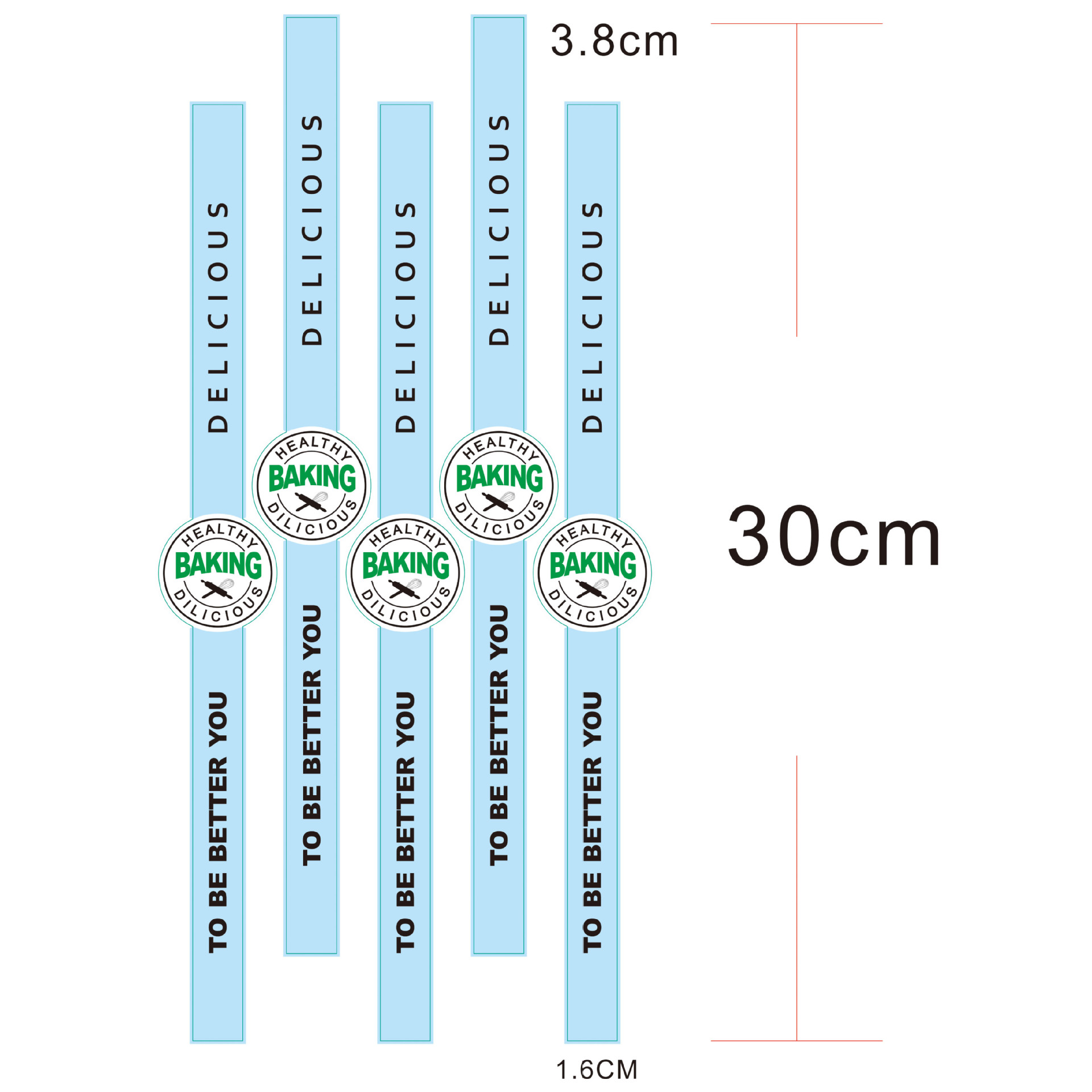 baking 30x1.6x3.8cm 蓝 转曲拼150网线