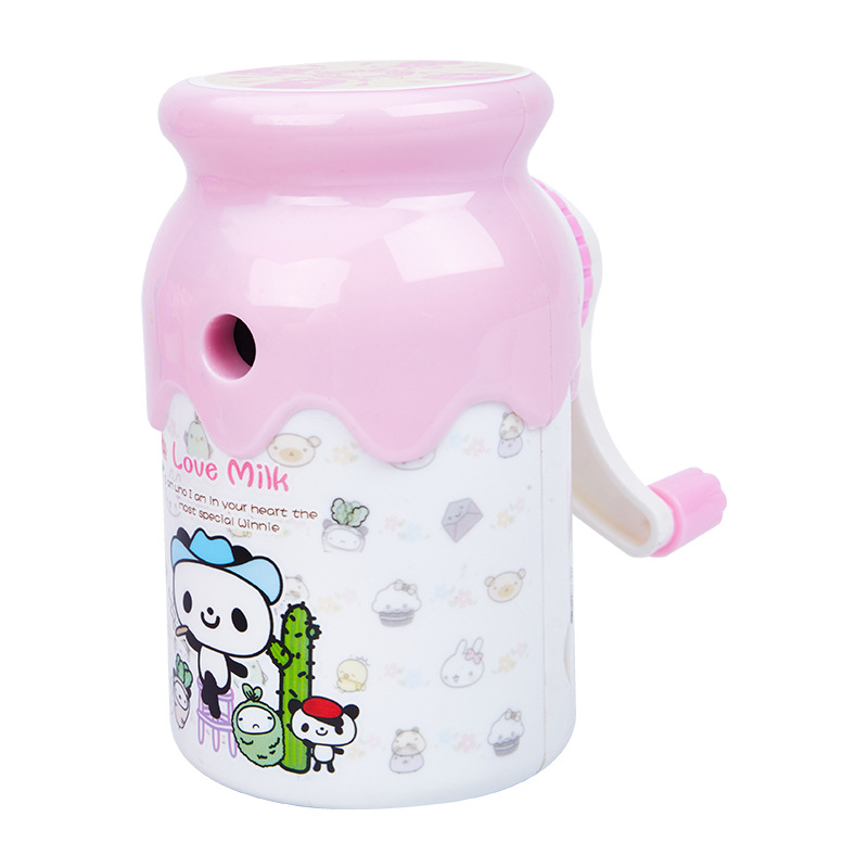 Material de papelería de aprendizaje 7982 sacapuntas de biberón sacapuntas lindo para niños sacapuntas de núcleo de acero de aleación sacapuntas