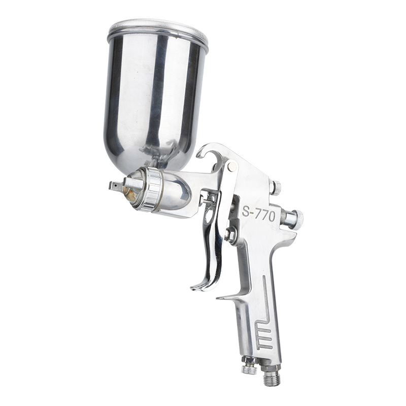 Wufu S - 770G pistola de pulverización neumática 1.8mm alta atomización chapa metálica 350ml pistola de pulverización de pintura de muebles