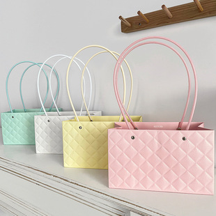Macaron handbag Macaron bag flower arrangement bag waterproof bag floral bouquet packing box flower handbag wholesale
