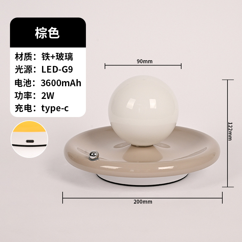 Lámpara decorativa con estilo elegante y cuentas tipo perla