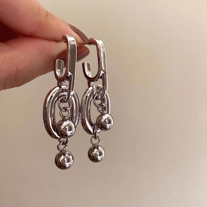 심플 스타일 프랑스 미니멀리스트 레트로 기하학적 레트로 귀걸이 하이 센스 틈새 독특한 개성 패션 귀걸이