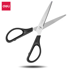 Deli 0603 office scissors household handmade scissors 170mm 6 inch paper knife office supplies wholesale