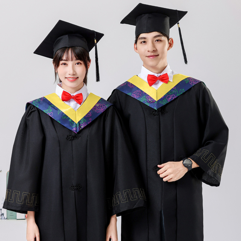 Degree Bachelor's Clothing Graduation Dress for College Students Male and Female College Wind Engineering Undergraduate Master of Arts Doctor Tutorial Clothing