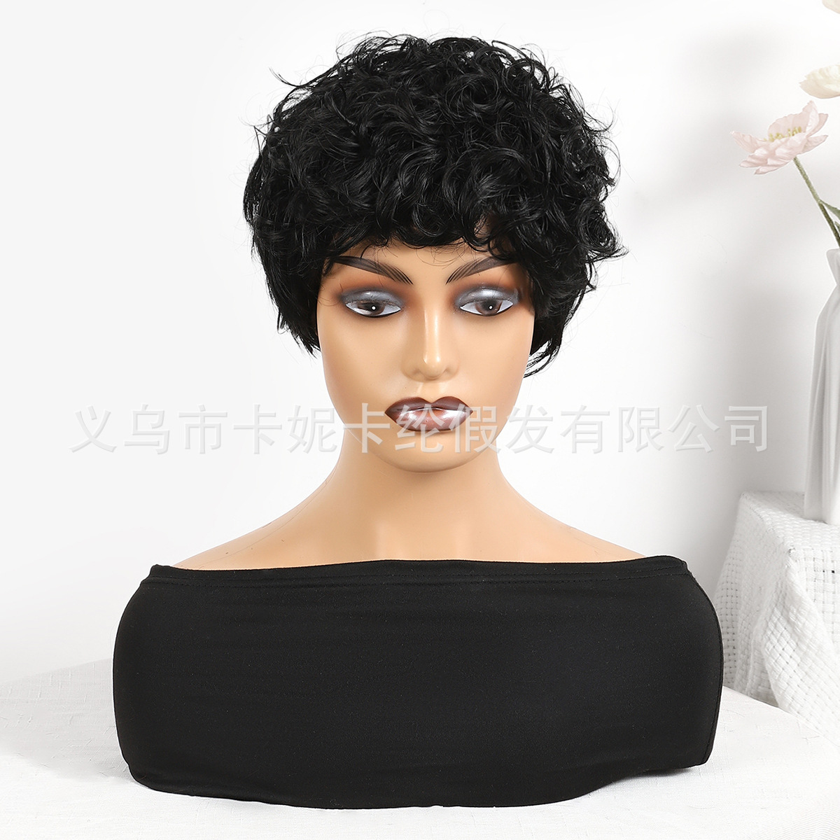 Nueva fuente de comercio exterior NK0015 damas pelo corto mecanismo fibra química #2 cola cabello real al por mayor NEWLOOK