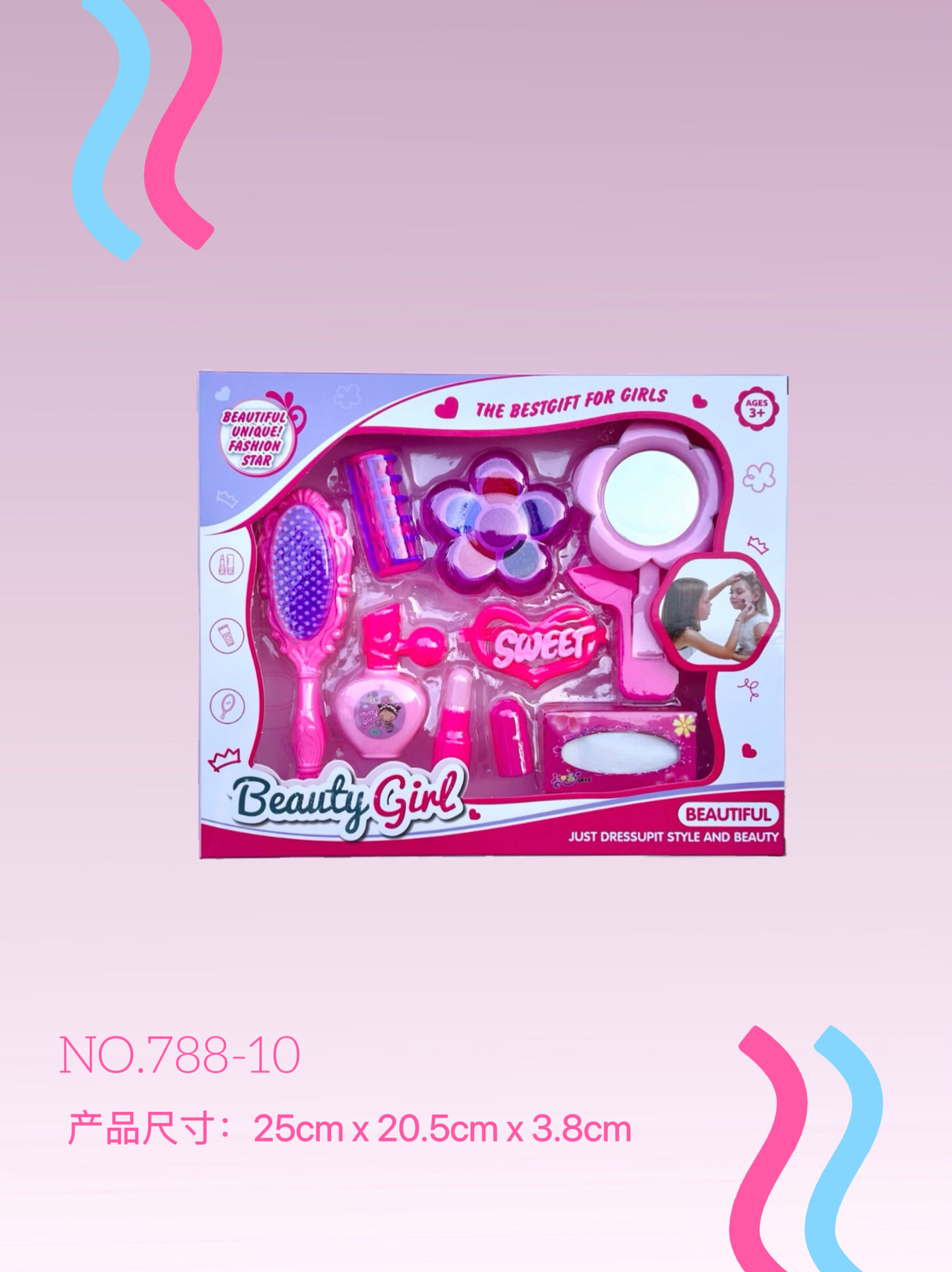 Simulación de juegos de juguetes y accesorios para el hogar, secador de pelo, peluquería, maquillaje, permanente, tocador, juego de juguetes, regalo image 44