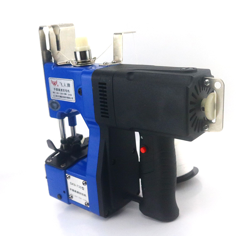 Máquina de coser bolsas eléctrica portátil, máquina selladora, máquina selladora de bolsas tejidas, máquina de embalaje eléctrica de alta velocidad, venta al por mayor en stock