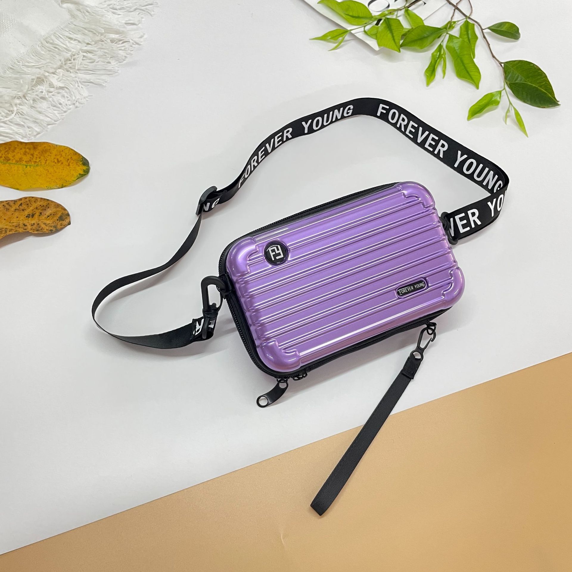 PC duro Shell bolsa de cosméticos fijo LOGO hombro mensajero bolsa de viaje conveniente bolsa de lavado bolsa de almacenamiento de equipaje