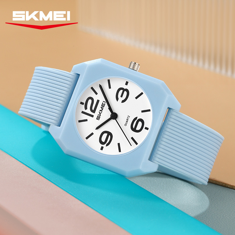 Momento cuadrado reloj 50 metros impermeable dopaminas viento reloj de pulsera de estudiantes simple reloj de cuarzo al por mayor