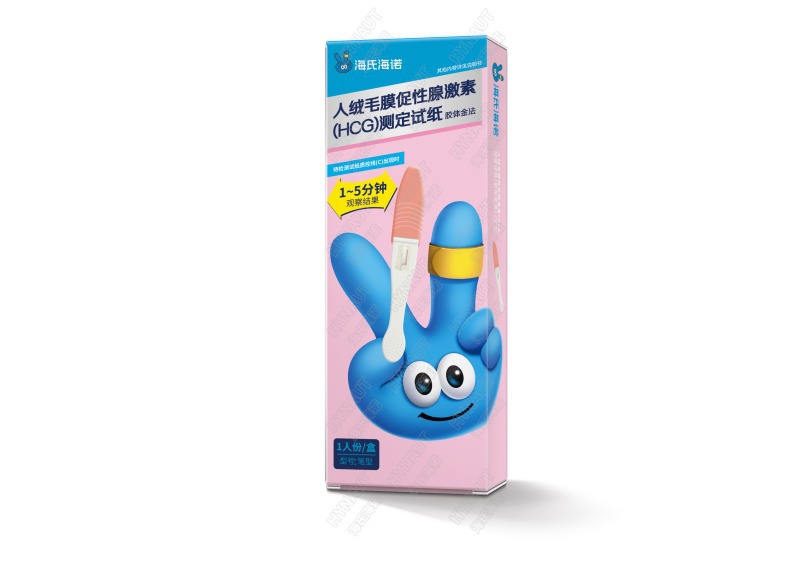 Haishi Hainuo ZD17(H) 인간 융모막 성선 자극 호르몬(HCG) 테스트 스트립(펜 모양 1인) 제어 판매—1박스