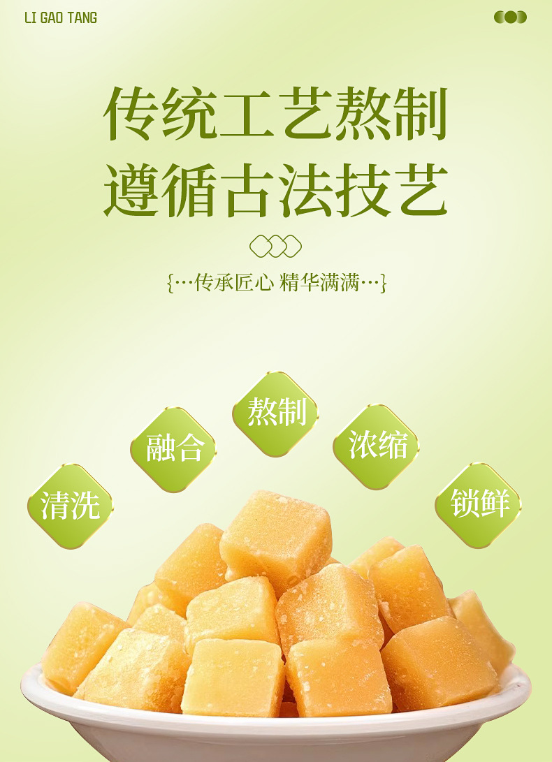 Pear Paste Candy Boxed 200g Honey Mint Throat Candy Handmade Sweet Refreshing specifications